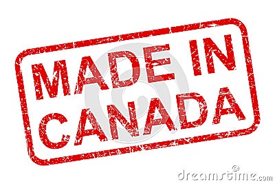 Made in Canada stamp icon sign â€“ Stock Photo